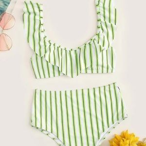 High waisted Stripped Romwe Bikini